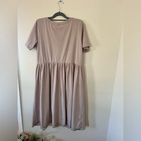 Easel Mocha Mauve Midi Dress - Picture 5 of 6